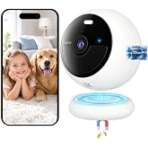 Noorio Wireless Magnetic Camera for Home Security Outdoor Indoor, 32GB | IP66 Waterproof, Built-In 32GB, Battery Powered, Color Night Vision, Smart Motion Detection, 2-Way Audio, Alexa Compatible