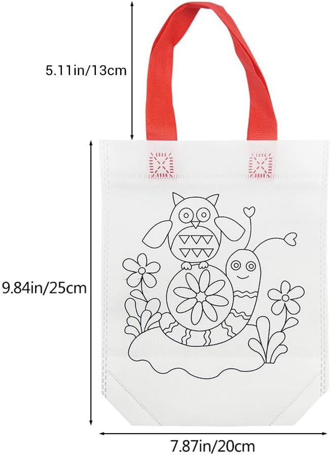 Twakom Juego de Bolsas de Tela para niños Bolsa de Tela para niños DIY