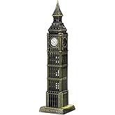 Gatuida Big Ben Model Metal London Landmark British Decor Souvenir Table Statue for Home Office
