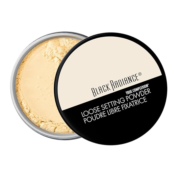 BLACK RADIANCE TRUE COMPLEXION LOOSE SETTING POWDER, SILKY BLENDABLE FORMULA, MINIMIZES IMPERFECTIONS, LONG-LASTING MAKEUP SET(PACKAGING MAY VARY) – BANANA