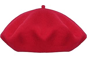 Lystaii Beret Hat for Kids Wool French Cap Solid