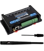 Waveshare Industrial 6-Channel ESP32-S3 WiFi Relay Module, Onboard RS485 / Pico Hat Interfaces, With Multiple Isolation Protection Circuits, Industrial-Grade, Rail-Mount Case