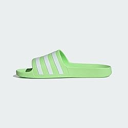 adidas Unisex Adilette Aqua Slide Sandal, Green
