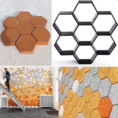 Garden Stone Walk Maker Mould DIY Pavement Mold Driveway Paving Brick Patio Path