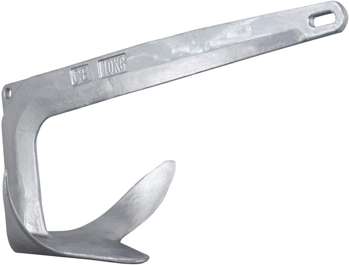 NorestarGalvanized Steel Bruce/Claw Boat Anchor