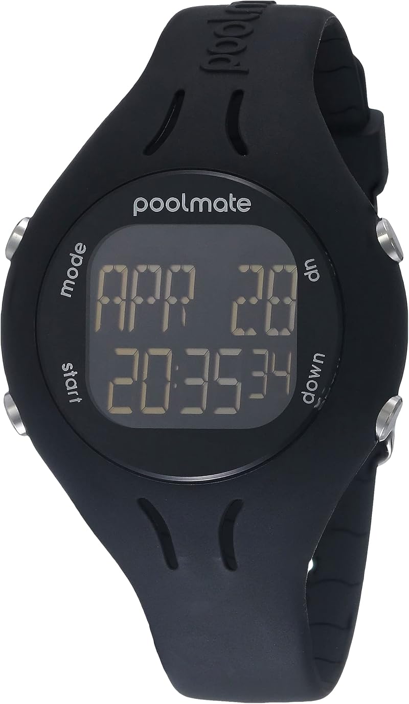 Swimovate PoolMate2 Unisex Black One Size Lap Stroke Distance Speed Calorie