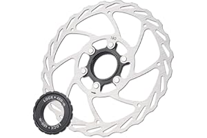 HOUSON Centerlock Brake Disc 140/160/180mm - Stainless Steel 1.8mm - Lightweight for MTB/Road Bikes - Includes Aluminum Retai