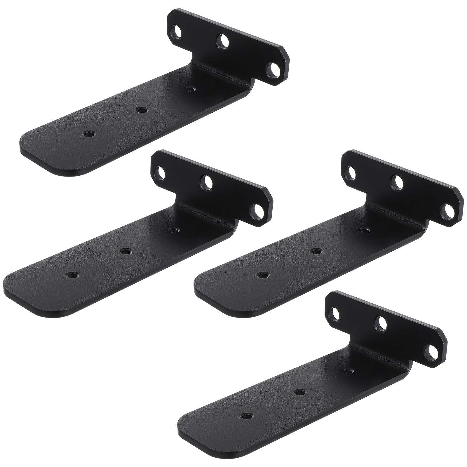 4 pcs Heavy Duty Floating Shelf Brackets Wall Mounted Angle Corner Brackets Shelves Industrial Wall Shelf Supports