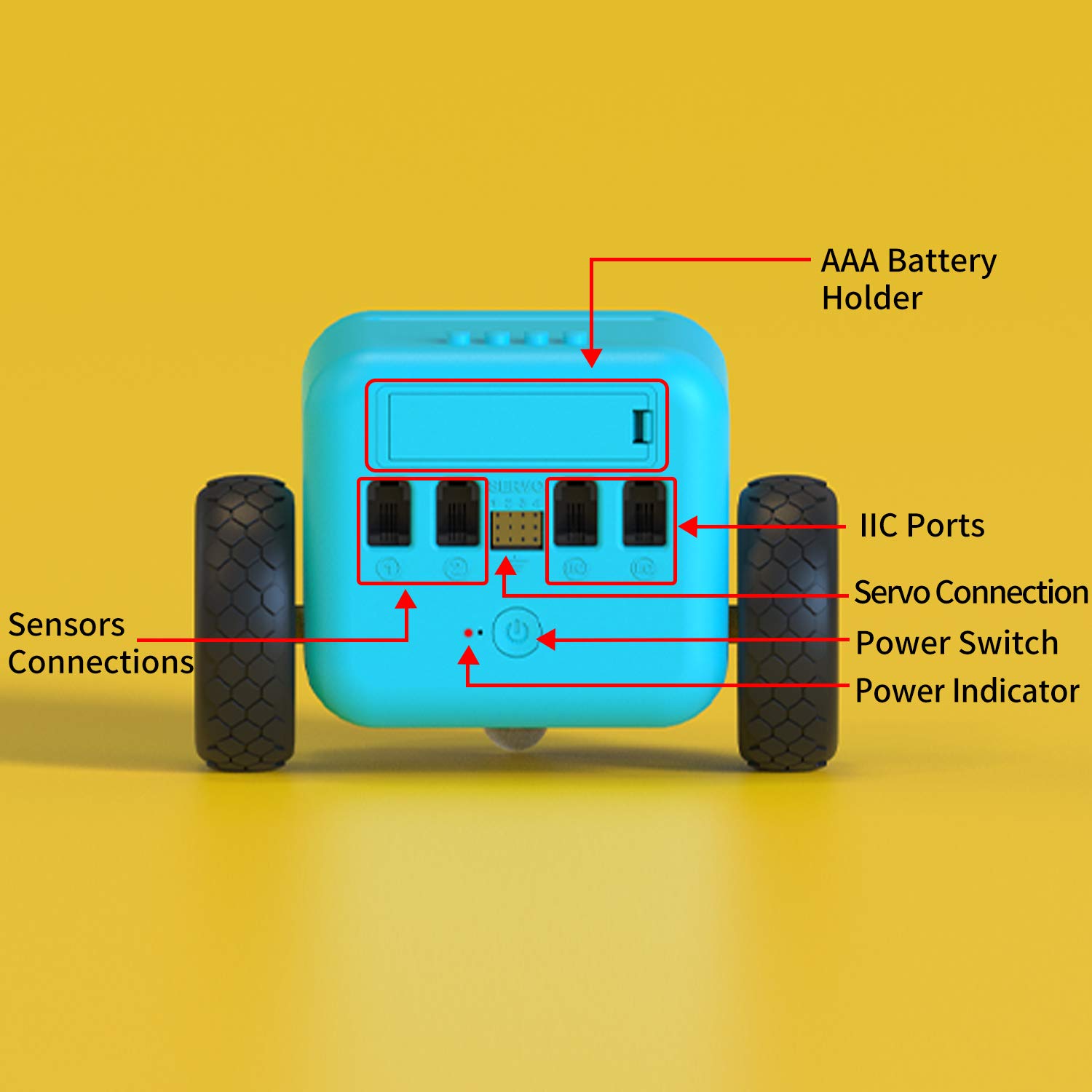 ELECFREAKS microbit TPbot Smart Coding Robot Car with 2 Modes, STEM Educational Project for School and Home, BBC Micro:bit DIY Programmable Car with Wiki Tutorial(Without Micro:bit)