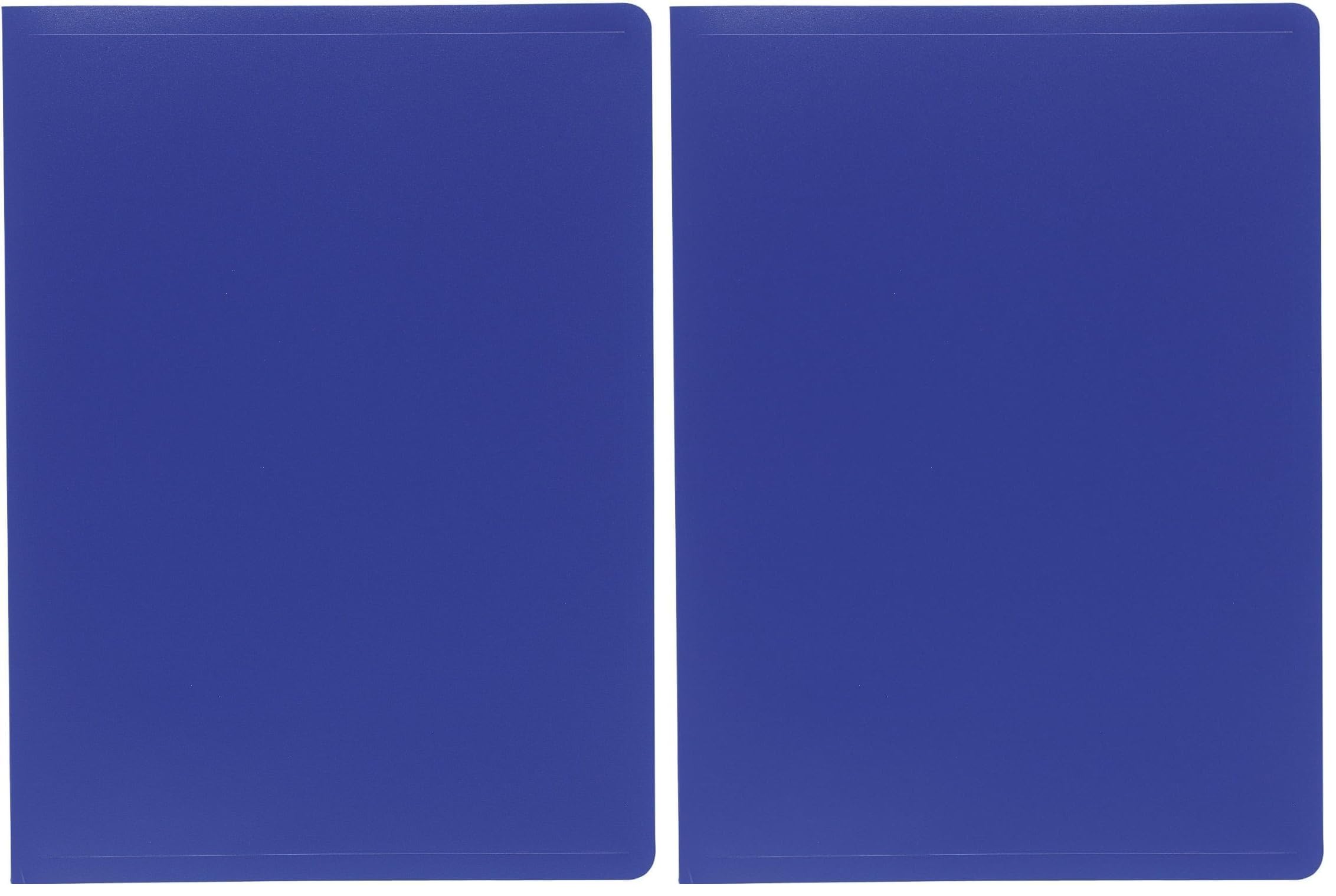 Exacompta - Ref 8582E - Soft PP Display Book - Suitable for A4 Documents, Made from Polypropylene, Lightweight, 80 Pockets, 160 Viewing Pages - Blue Cover (Pack of 2)