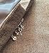 Fortis Production Silver Tone Rhinestone Brooch Safety Pin with Good Luck Charms Pendants, Protection from Evil Eye