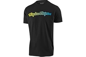 Troy Lee Designs Motorcycle Motocross Racing T Shirts for Youth, Youth Signature Short Sleeve Tee (Red, Small)