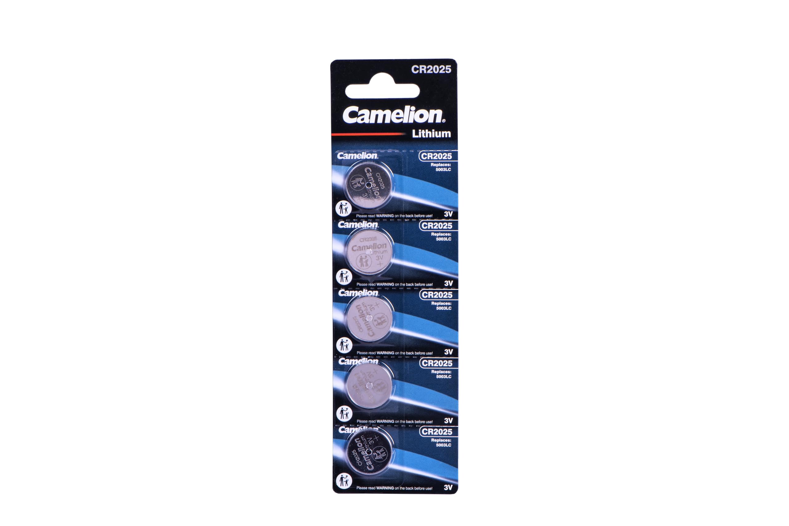 Camelion CR2025 3 V Lithium-Ion Button Cell Battery (Pack of 5)