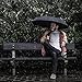 Elyzia Travel Umbrella Windproof Compact Auto Open Close Large Black 60 MPH umbrella