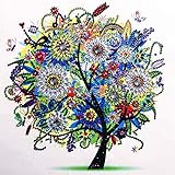 Special Shaped Diamond Dotz Kits Diamond Embroidery Paintings Wall Art Big Canvas Full Drill (12X16inch/30X40CM)