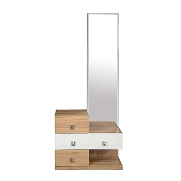 @home by Nilkamal Valentino Dresser with Mirror (Maple)