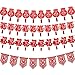 Tatuo Chinese New Year Garland Decorations Fu Good Luck Red Hanging Garland Party Banner for Chinese New Year Spring Festival Party Decorations