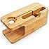 Apple Watch Stand, Aerb Bamboo Wood Charging Stand Bracket Docking Station Stock Cradle Holder for iPhone and Apple Watch 38mm 42mm