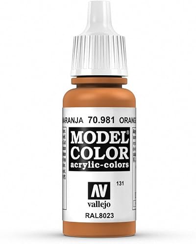 Vallejo Model Color Acrylic Paint Orange Brown 17 ml Eyedropper Bottle