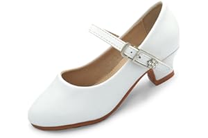 EIGHT KM Toddler Mary Jane Shoes for Girls – Toddler Heels to Girls Dress Shoes for Girls Aged 1-13 | Non-Slip & Scratch-Free Princess Shoes - Toddler Princess Shoes for Parties and Weddings