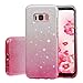 Galaxy S8 Case, Poristal Luxury Bling Glitter Back Cover Protective Bumper [Slim Fit,Anti-scratch] Case for Samsung Galaxy S8 (Gradient-pink)