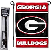 Georgia Bulldogs Garden Flag with Stand Holder