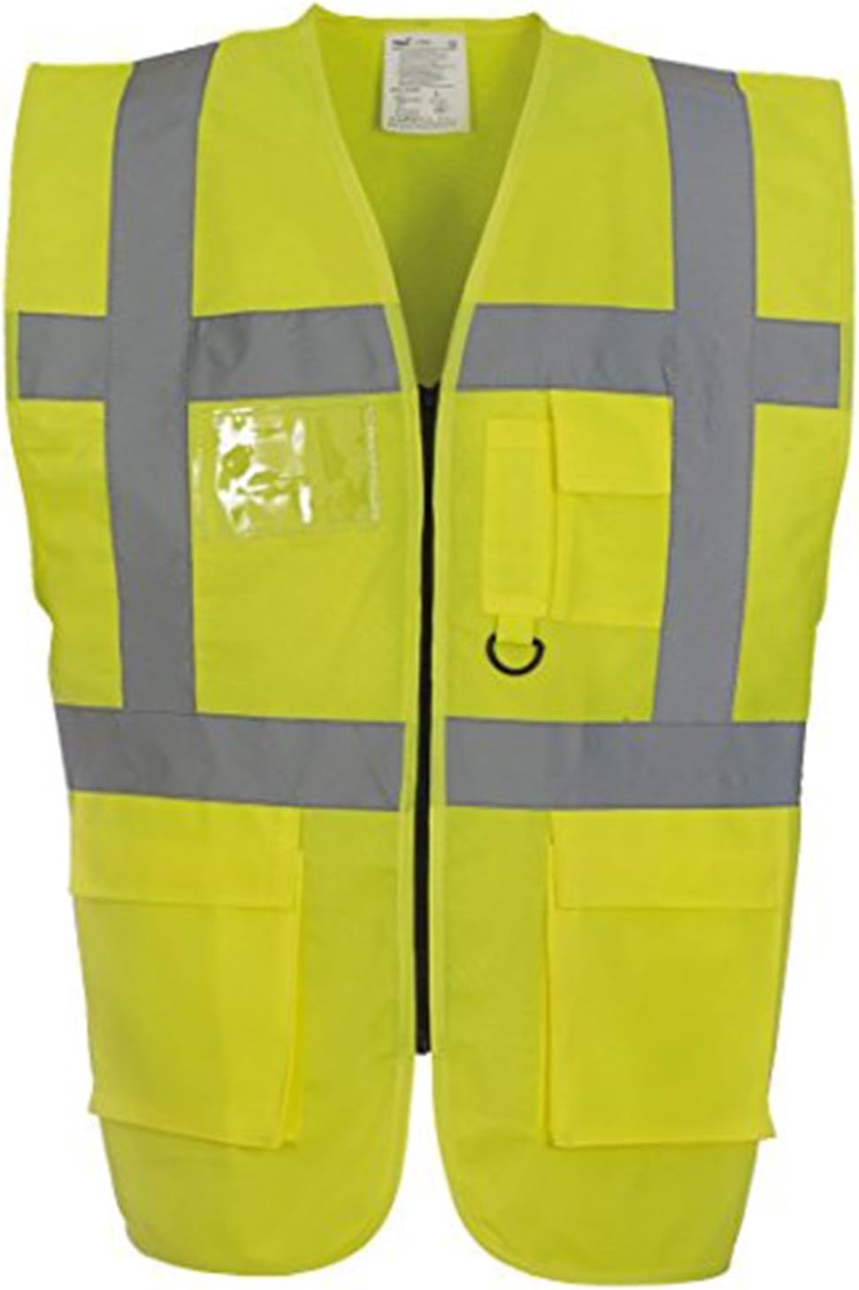Yoko YK002 Men's Multi-Functional Executive Hi-vis Waistcoat (HVW801) Pen Pockets and Key Holder