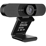 Webcam – eMeet C960 Full HD Streaming Camera for Video Calling and Recording, 1080p PC Camera, Built-in 2 Mics, Desktop Camera Laptop USB Webcam Plug and Play, Low-Light Correction and Fixed Focus