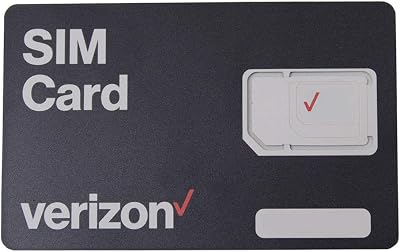 Verizon Wireless 4G LTE SIM Card 3-in-1 Nano Micro Standard 4FF 3FF 2FF