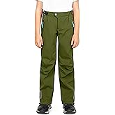 Doruro Boys Soft Shell Pants Winter Hiking Pants Warm Waterproof Ski Trousers