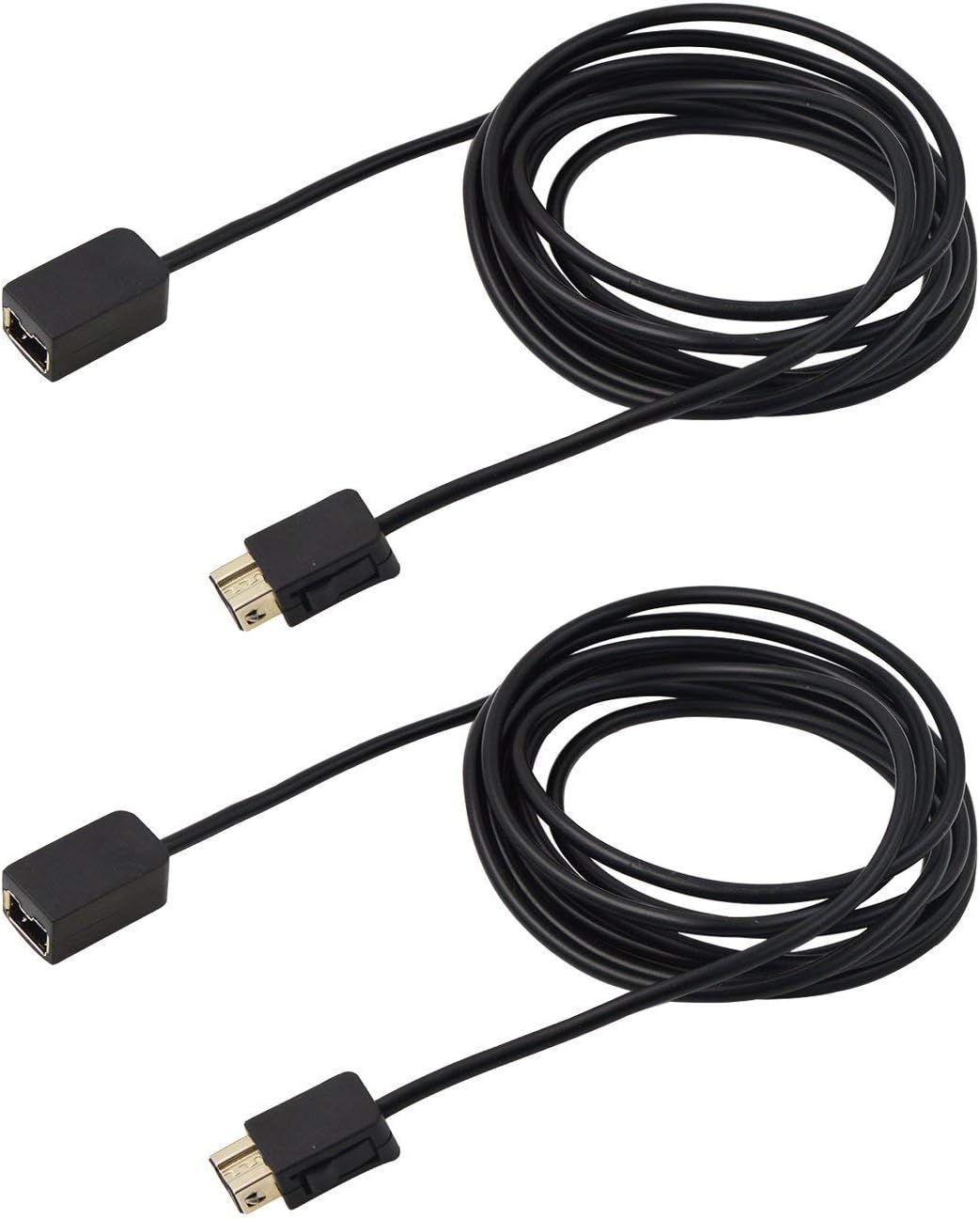 3M/10FT NES SNES Mini Classic Edition Extra Extend Link Extension Cable / Cord / Lead for Nintendo Super NES SNES Classic Mini(Pack of 2,Black)