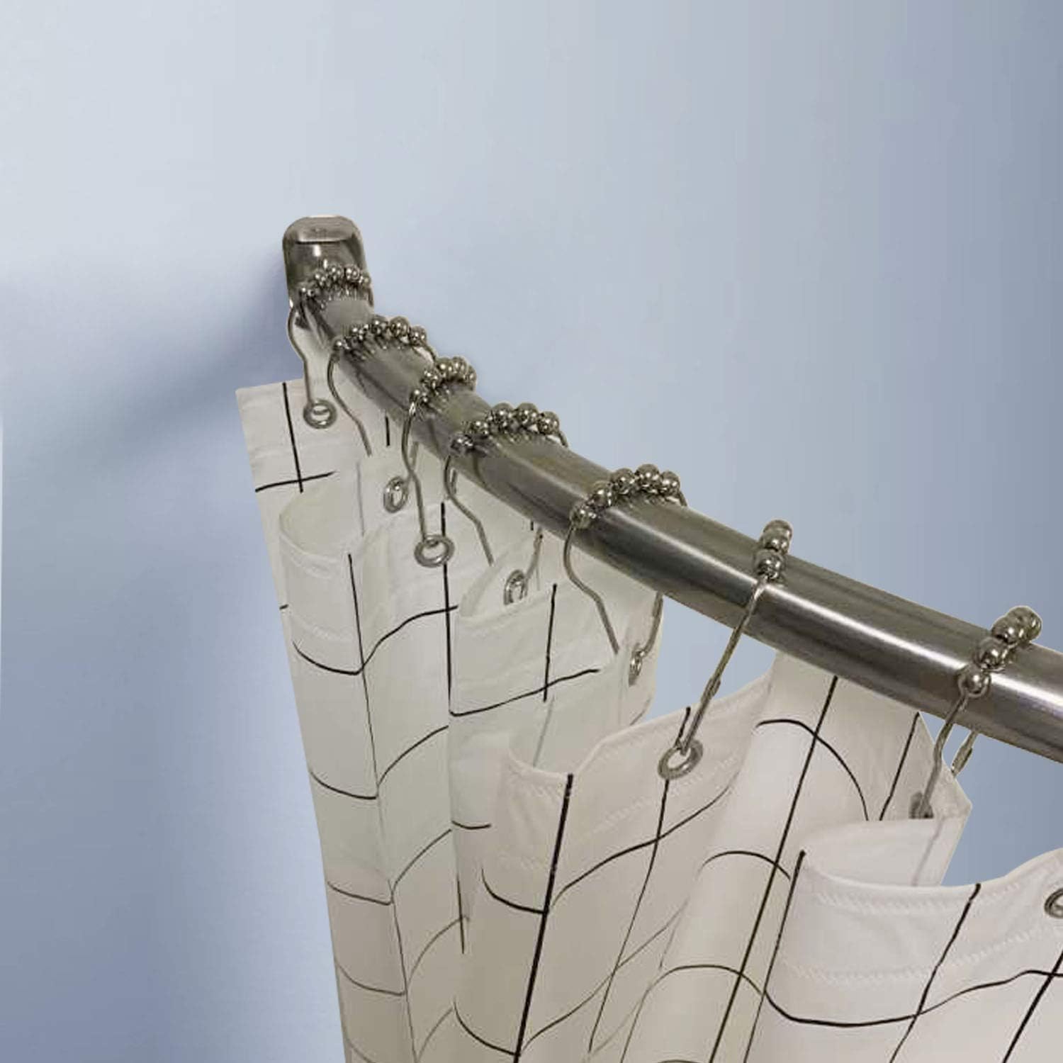 Amazon Com Naiture 36 Stainless Steel Curved Shower Curtain Rod