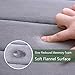 FINDNEW Non-Slip Memory Foam Bath Mat Stripe Style Soft Touch Microfiber Bathroom Rugs with Anti-Skid Bottom,Absorbent&Comfortable,Quickly Drying(Grey, 16