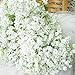 Bringsine Baby Breath Gypsophila White Fake Artificial Flowers for Wedding Bride Party Home Outdoor Home Decor 60 Pieces/Pack