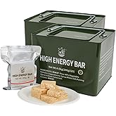 Meal Ready To Eat Emergency Food Rations, Long Self Life Survival Food Bars, High Eneger Bars for Camping, Hiking, Military，O