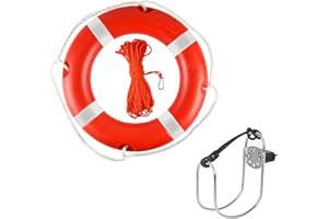 Life Ring 23"/28" Orange Boat Safety Throw Ring Professional Boat Throw Ring Emergency Use Life Ring Buoy for Rescue Lifeguar