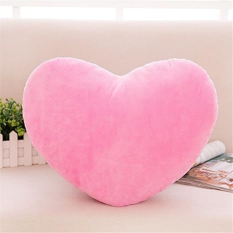 S-ssoy Plush Pillow Heart Shape Cushion 