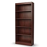 South Shore Axess 5-Shelf Bookcase - Royal Cherry