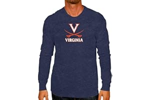 Campus Colors NCAA Adult MVP Heathered Logo Long-Sleeve Shirt