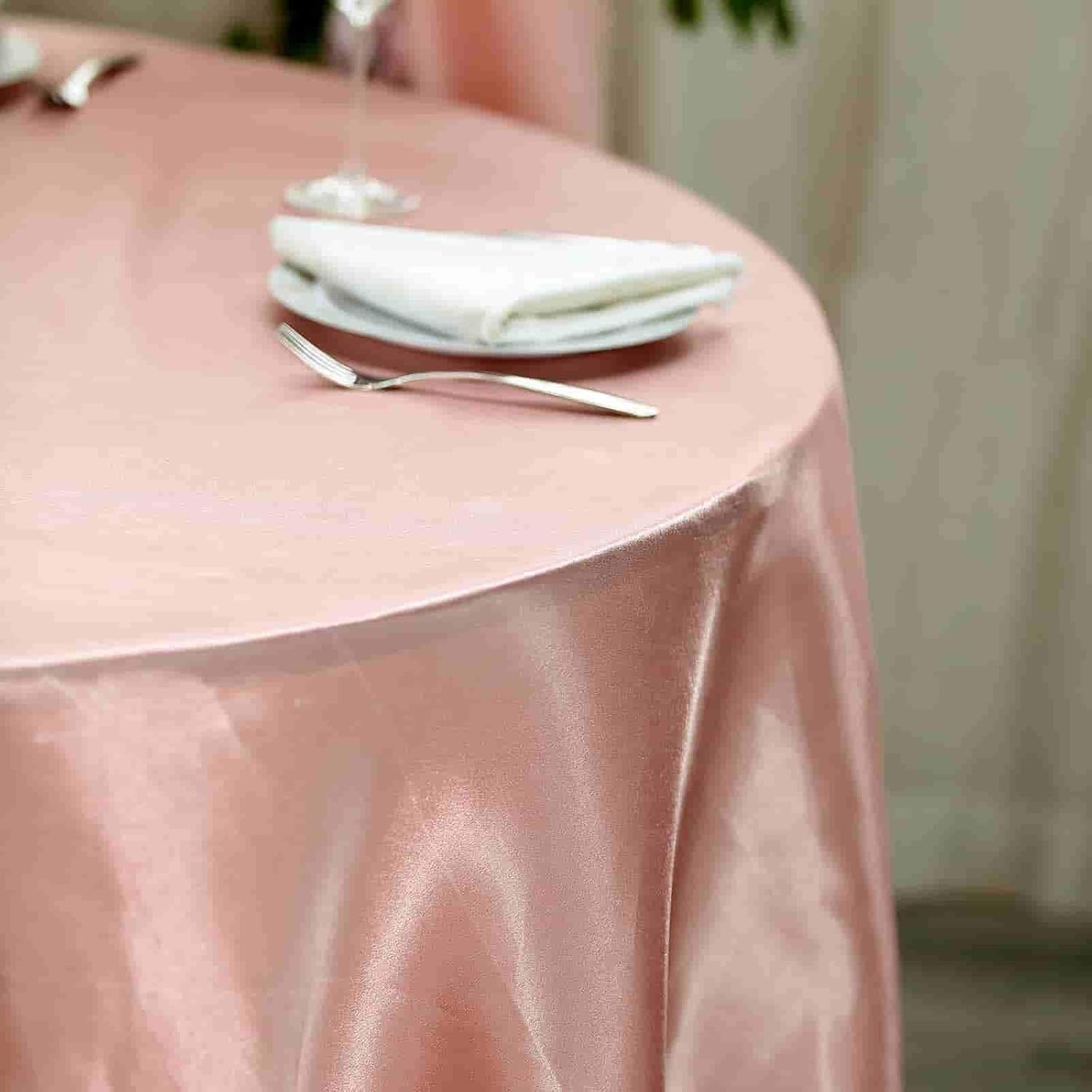 Best satin roses table cloth round