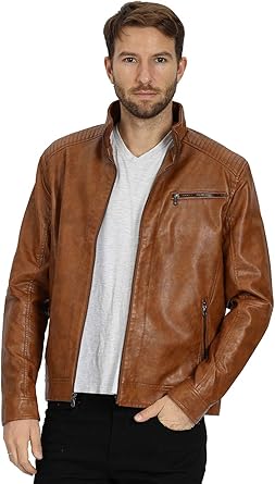 jaqueta de pu masculina