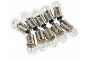 AEspares 10 Pack Parking/Turn Pilot Speedometer Meter Bulbs 12 Volt 3.4W Ba9s11