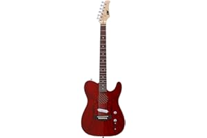 IYV- ITAP-200 Semi Hollow Semi-Aucoustic Electric Guitar, Trans Red (IYV)