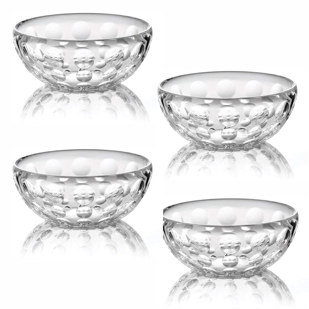 Guzzini Cookware 4 x Guzzini Venice Coppetta Bowls, 340ml, Drop, Knock & Shock Resistant Glasses for Cereal, Dessert, Fruit, Ice Cream, Noodle, Pasta, Salad, Soup & Stew