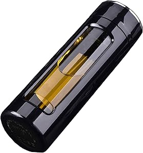 1A2B3C Tea Infuser - Tea Tumbler Tea Cup with Loose Leaf Tea Strainer – Travel Tea Mug -Travel Coffee Mug - Glass Water Bottle,11oz (Black)