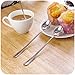 CHESEY Long Handle Ice Tea Spoons Set of 6 Stainless Steel for Ice Cream, Tea, Coffee, or Dessert, 7 and 1/2 inches