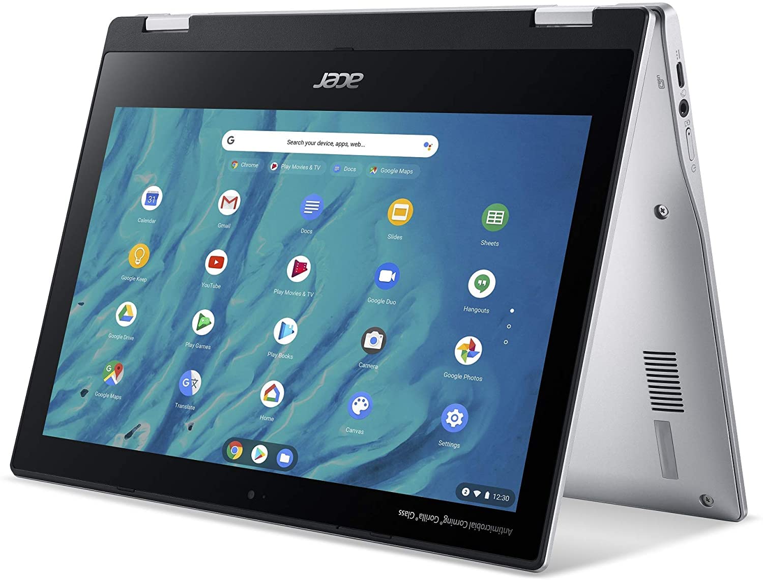 Acer Chromebook Spin 311 Convertible 2-in-1 Laptop, MediaTek MT8183C Octa-Core Processor, 11.6in HD Touch, 4GB LPDDR4, 32GB eMMC, Gigabit, WiFi 5, Bluetooth, Google Chrome