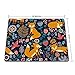 National Style Fox Pattern Stain Resistance Collector Kit Kitchen Drink Coaster Mouse Pad