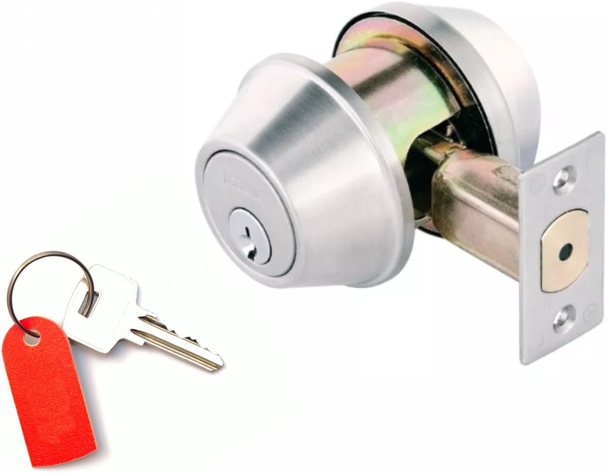 Door Dead Bolts : Double Cylinder Keyed : Commercial Grade 2 : Restricted High Security Key Lock : Keyed Alike When Several Purchased Per Order : by TOLEDO