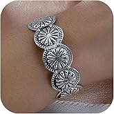 Long tiantian Western Bracelets for Women Turquoise Bracelet Silver Cuff Bracelets Gold Jewelry for Women Trendy Boho Outfits Dresses Jewelry Gift